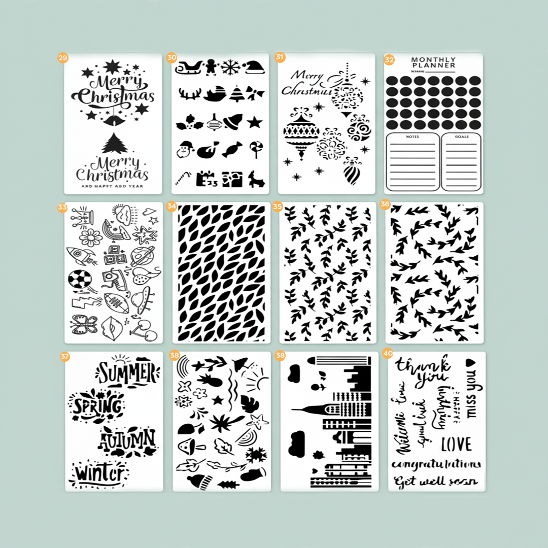 Stencils Mega Bundle (40 pcs) Resparked