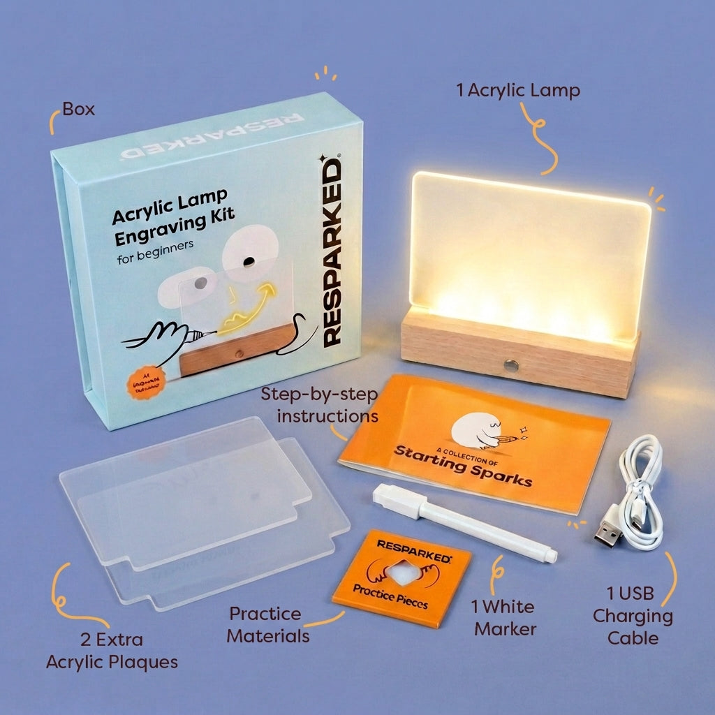 Acrylic Lamp Engraving Project Kit Resparked