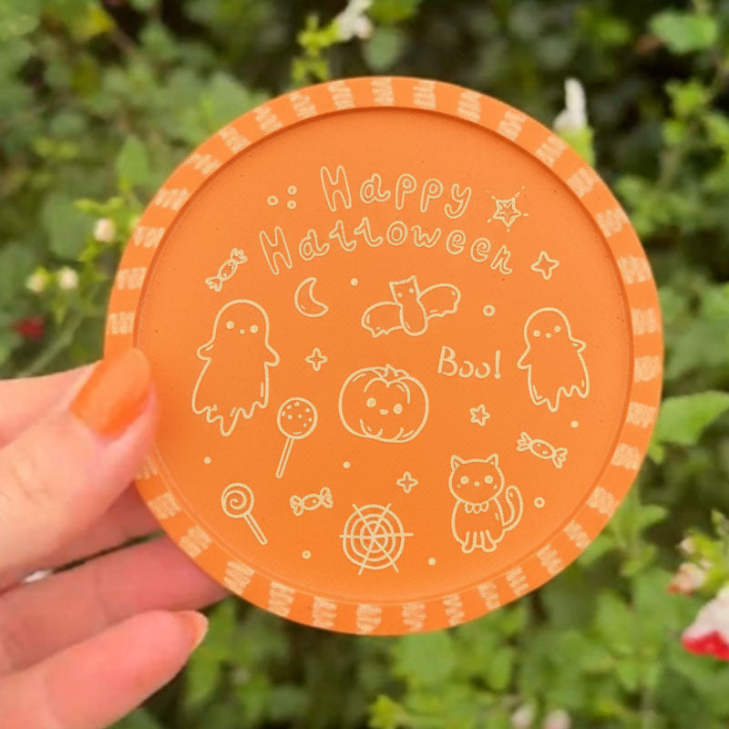 Wood Coasters Kit + Customizer Halloween