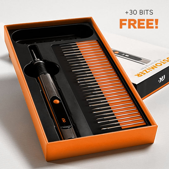 The Customizer engraving pen kit ready to use at home