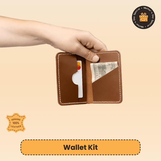 Leather Wallet Kit Resparked Brown