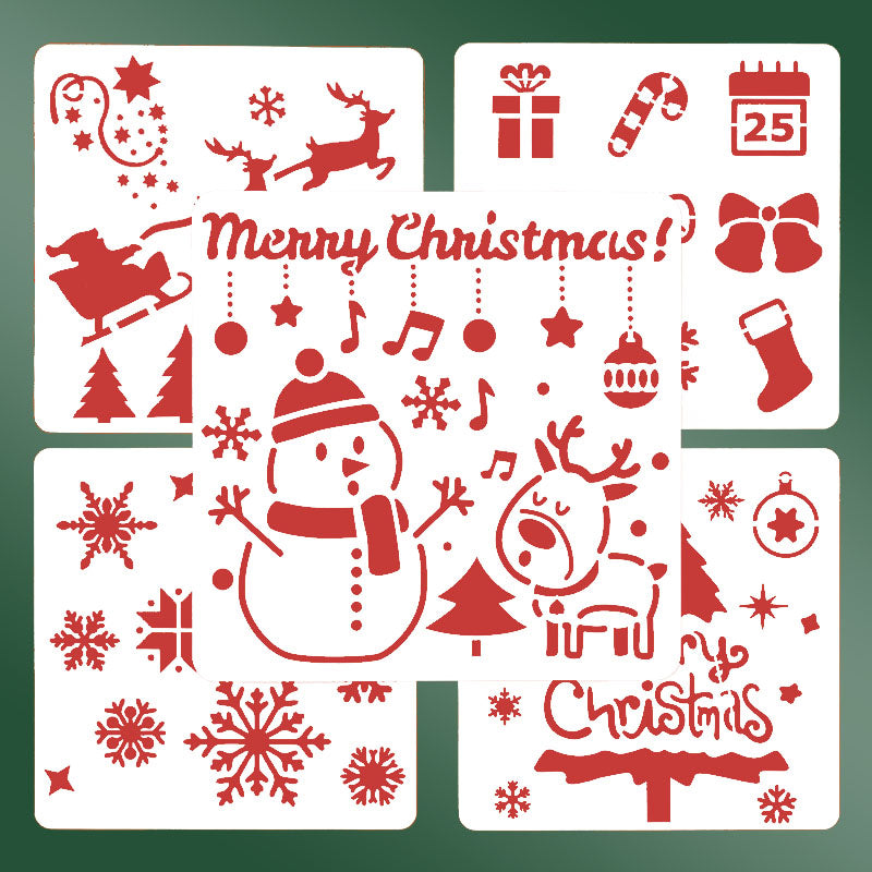 Christmas Stencil Set (5 pcs) Resparked