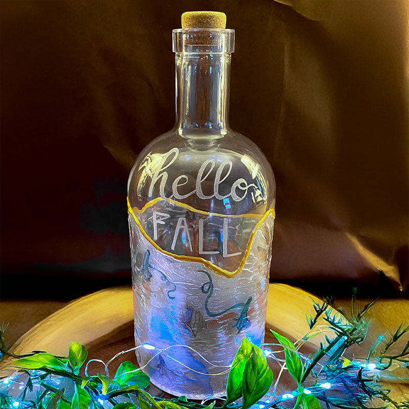 Project Kit: Engrave a Glass Bottle Lamp