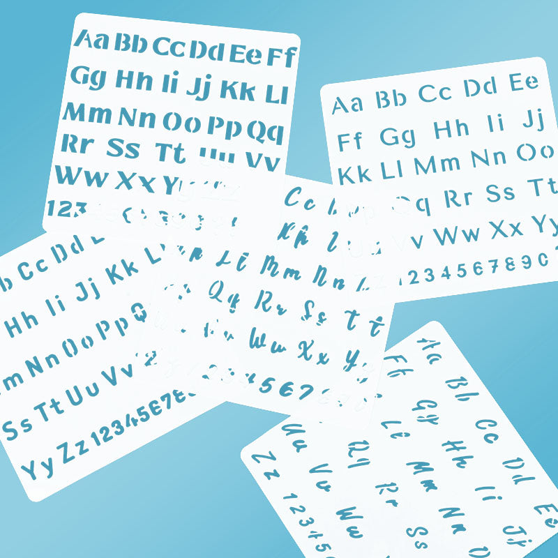 Lettering Stencil Set (5 pcs) Resparked