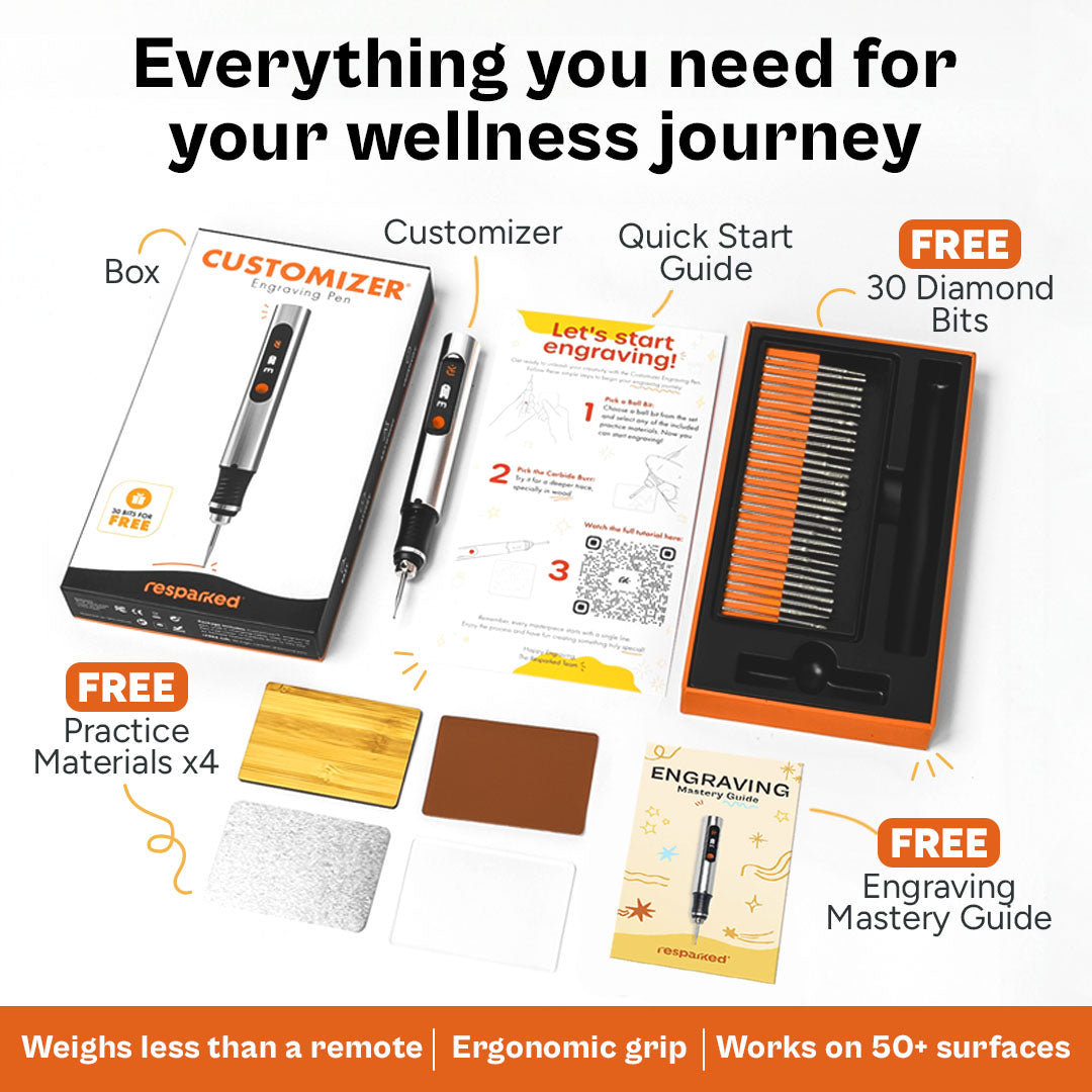 Start Your Creative Wellness Journey With the Customizer Engraving Pen.