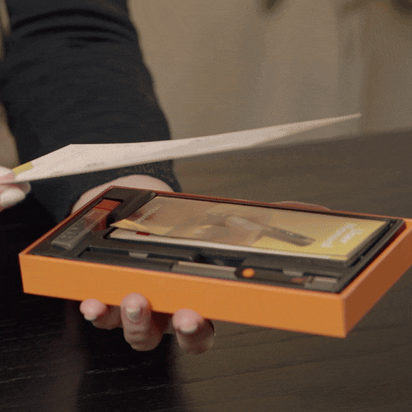 The Customizer arriving in gift-ready packaging