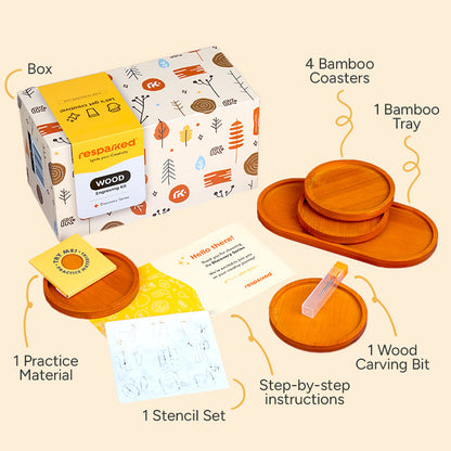 Wood Coasters Kit + Customizer Halloween